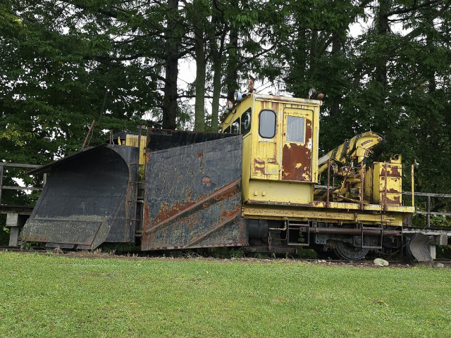 幸福駅　除雪車
