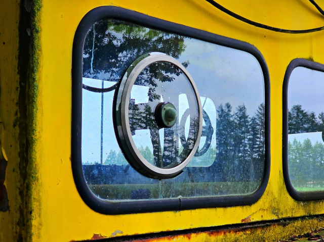 幸福駅　除雪車