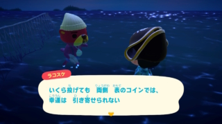 いくら投げても　両側　表のコインでは、幸運は　引き寄せられない